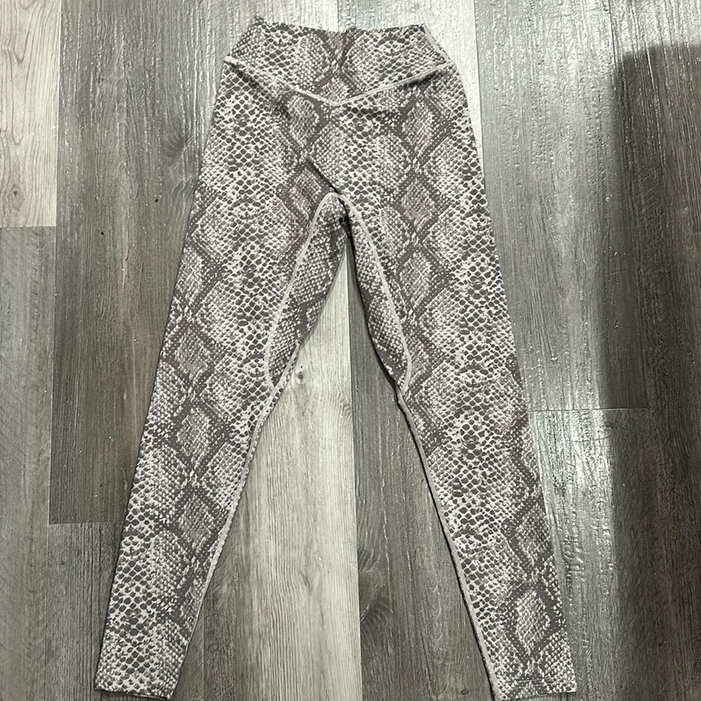 Balance Athletics (Vitality) grey snakeskin leggings